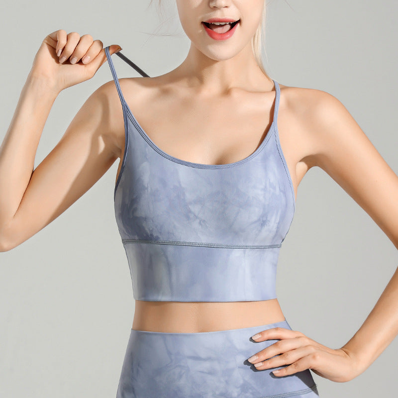 sexy gather-up fitness bra