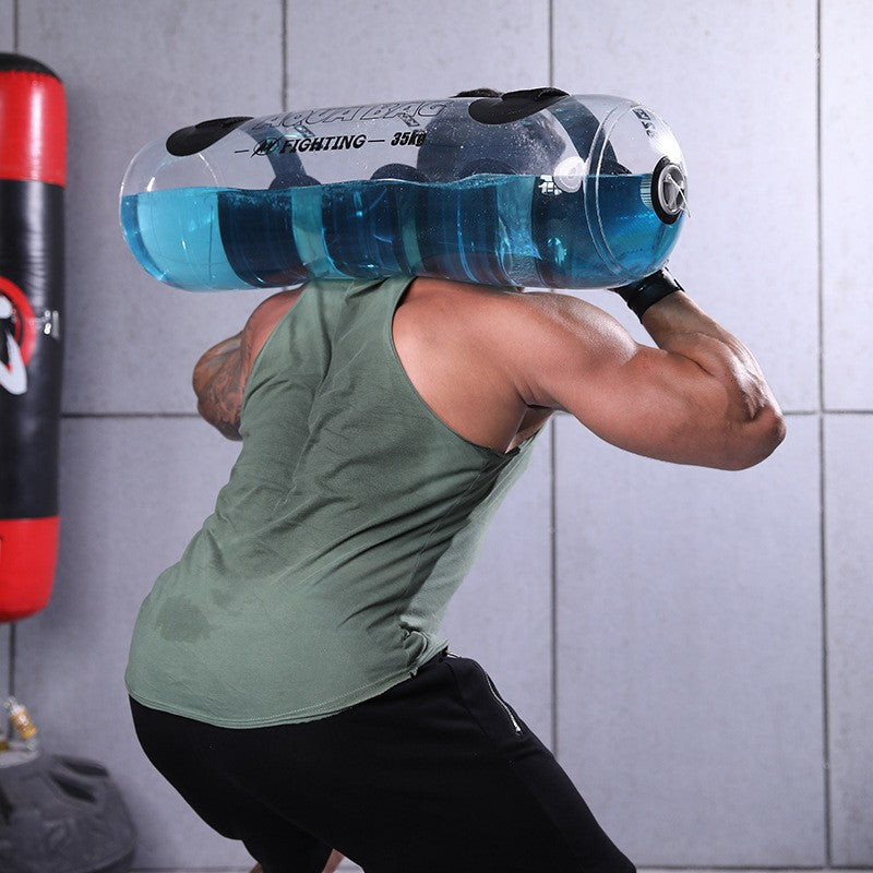 transparent fitness water dumbbell