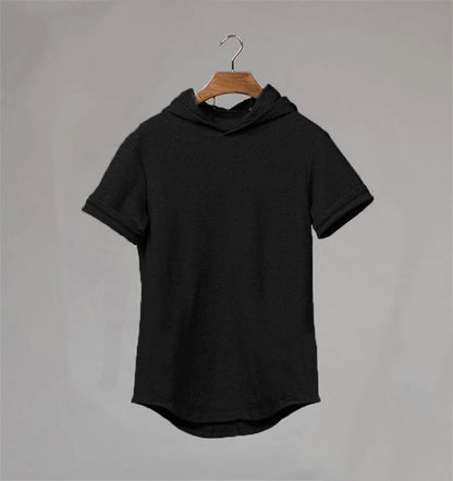 Short-Sleeved Sports Fitness  Hoodie