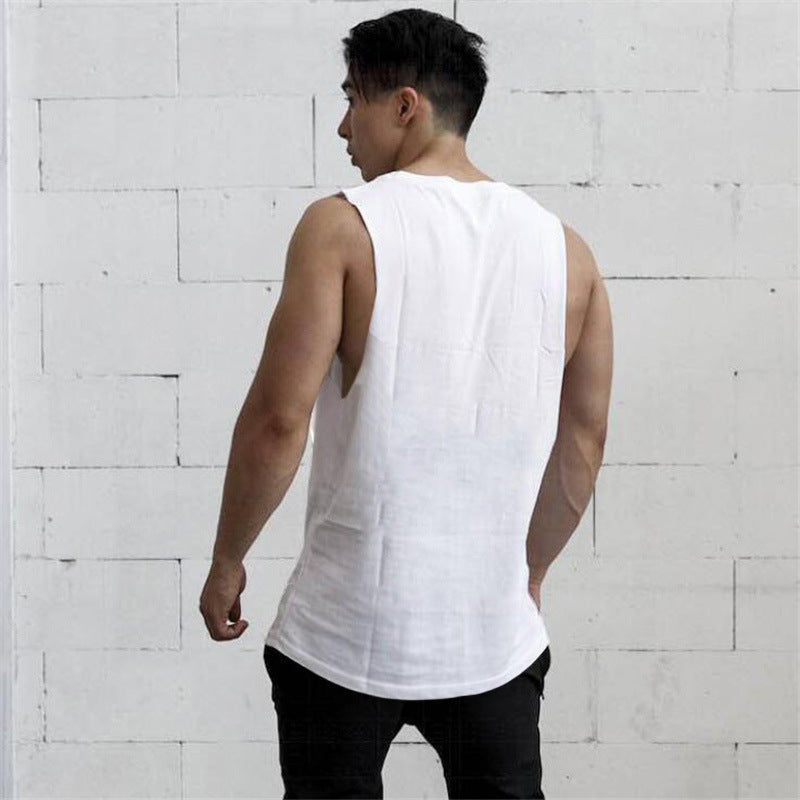 men's fitness sleeveless t-shirt