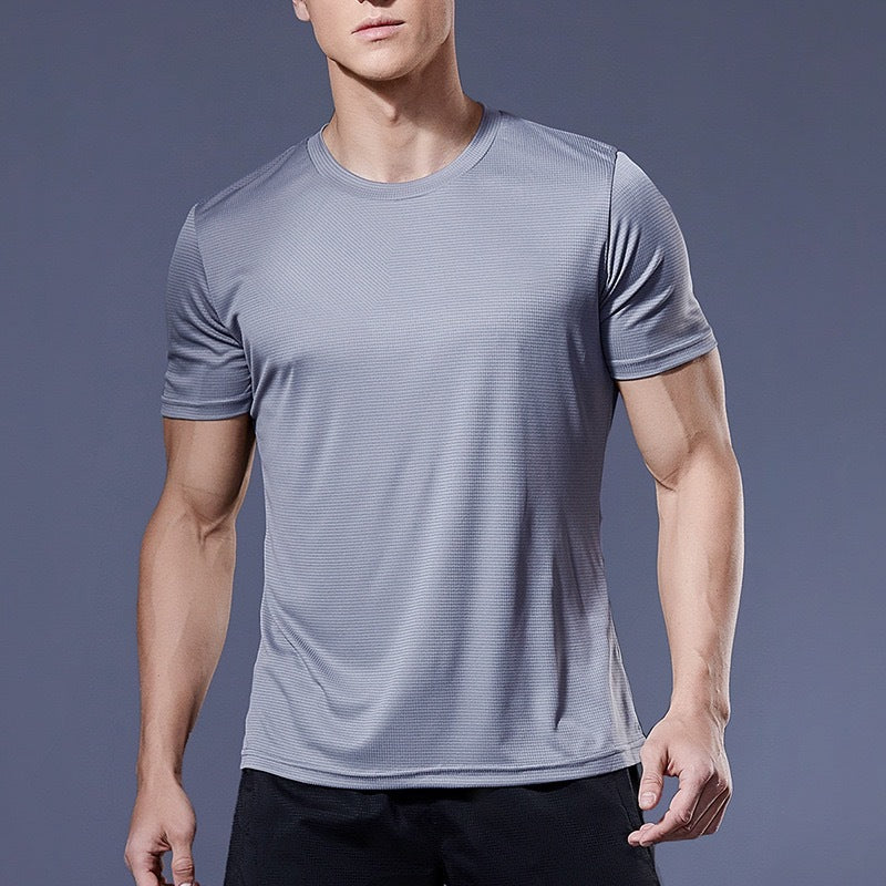 men's summer sports fitness t-shirt