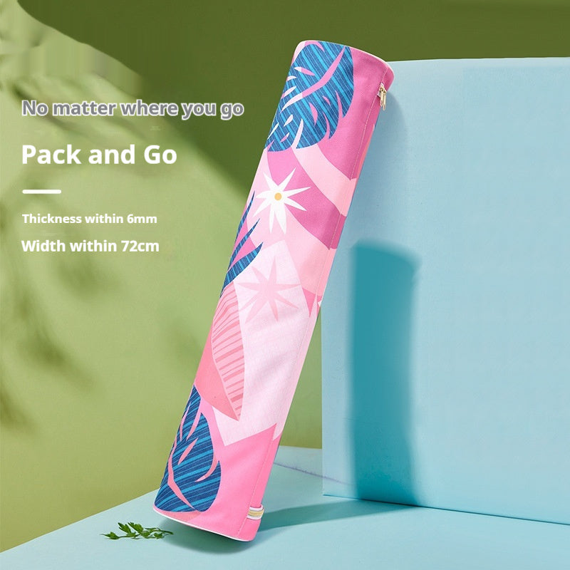 portable printed fitness mat